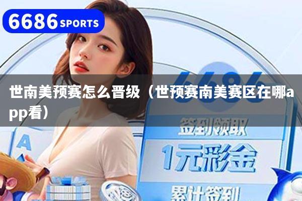 世南美预赛怎么晋级（世预赛南美赛区在哪app看）